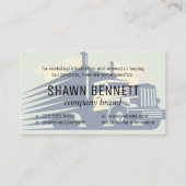 Wereldkaart | Vrachtwagen Logistiek Verzending Visitekaartje (Voorkant)