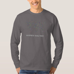 WERELDKAART, WAAR IS ER WALTER? Personalisatie! T-shirt