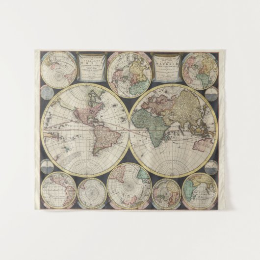  Wereldkaart Wandkleed (Voorkant (horizontaal))