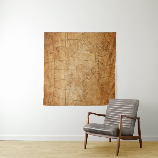 wereldkaart wandkleed (In Situ (horizontaal))