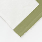 Wereldkaart Waterverf bossen Fleece Deken (Hoek)