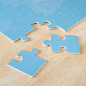 Wereldkaart waterverf kunstwerk puzzel (Zijkant)