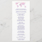 Wereldkaart-weddenschapsprogramma Waterverf bestem Programmakaart (Achterkant)