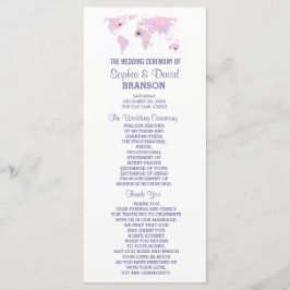 Wereldkaart-weddenschapsprogramma Waterverf bestem Programmakaart