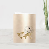 Wereldkaart Wedding Destination Passport Mexico (Achterkant)