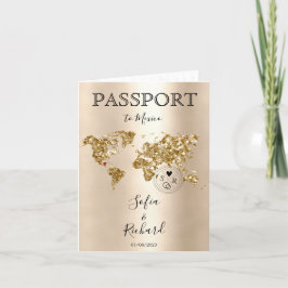 Wereldkaart Wedding Destination Passport Mexico