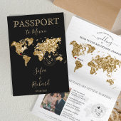 Wereldkaart Wedding Destination Passport Mexico