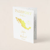 Wereldkaart Wedding Destination Passport Mexico Folie Kaarten (Voorkant)
