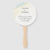 Wereldkaart Wedding Destination Passport Mexico Handwaaier (Achterkant)