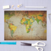  Wereldkaart-weefselpapier Tissuepapier (Craft)