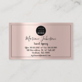 Wereldkaart Wereldbol Kaart Reisbureau Roos QRCODE Visitekaartje (Achterkant)