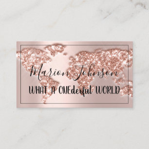 Wereldkaart Wereldbol Kaart Reisbureau Roos QRCODE Visitekaartje