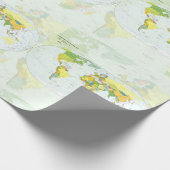 Wereldkaart Wereldbol Landatlas Cadeaupapier (Hoek)