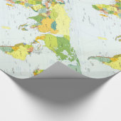 Wereldkaart Wereldbol Landatlas Cadeaupapier (Hoek)