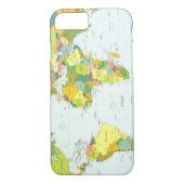 Wereldkaart Wereldbol Landatlas Case-Mate iPhone Case (Achterkant)