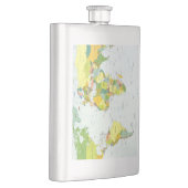 Wereldkaart Wereldbol Landatlas Heupfles (Rechts)