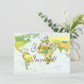 Wereldkaart Wereldbol Landatlas Kaart (Staand voorkant)