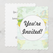 Wereldkaart Wereldbol Landatlas Kaart (Voorkant / Achterkant)