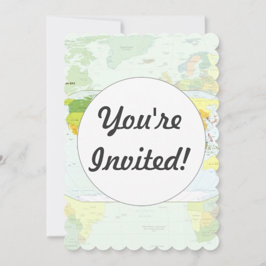 Wereldkaart Wereldbol Landatlas Kaart (Voorkant)