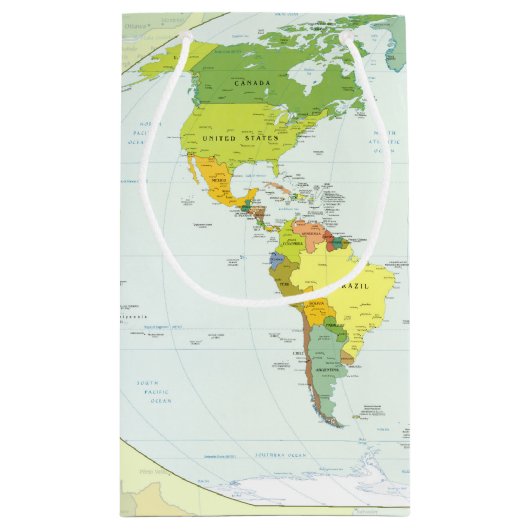 Wereldkaart Wereldbol Landatlas Klein Cadeauzakje (Achterkant)