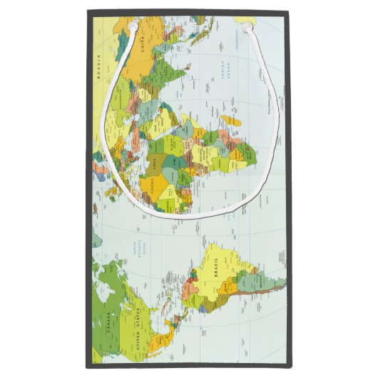 Wereldkaart Wereldbol Landatlas Klein Cadeauzakje (Achterkant)