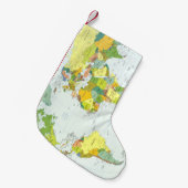 Wereldkaart Wereldbol Landatlas Kleine Kerstsok (Voorkant (Hangend))