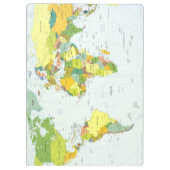 Wereldkaart Wereldbol Landatlas Klembord (Achterkant)