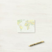 Wereldkaart Wereldbol Landatlas Post-it® Notes (Op bureau)
