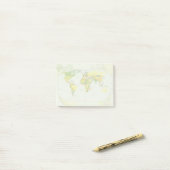 Wereldkaart Wereldbol Landatlas Post-it® Notes (Op bureau)