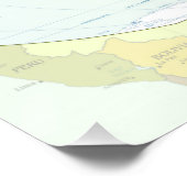 Wereldkaart Wereldbol Landatlas Poster (Hoek)