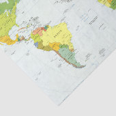 Wereldkaart Wereldbol Landatlas Tissuepapier (Detail)
