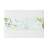 Wereldkaart Wereldbol Landatlas Uitnodigingen Wikkel (Achterkant Voorbeeld)