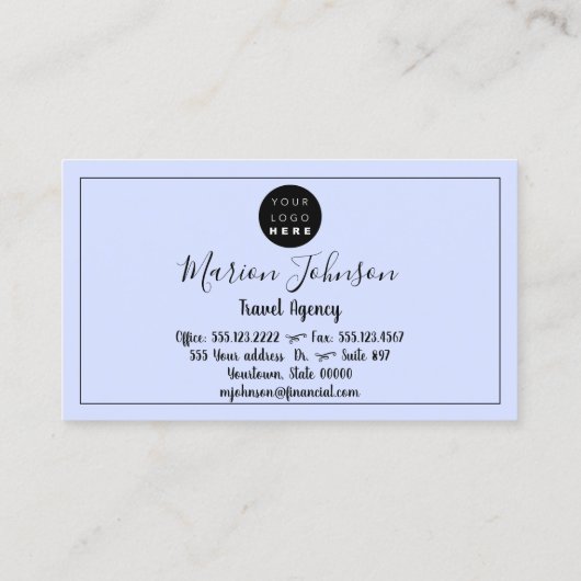 Wereldkaart Wereldbol Map Reisbureau Gold Logo Blu Visitekaartje (Achterkant)