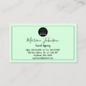 Wereldkaart Wereldbol Map Reisbureau Gold Logo Min Visitekaartje (Achterkant)