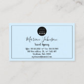 Wereldkaart Wereldbol Map Travel Agency Gold Ocean Visitekaartje (Achterkant)