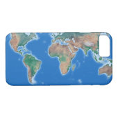 Wereldkaart wereldwijde mobiele telefoon Case-Mate iPhone case (Achterkant (Horizontaal))