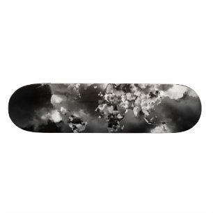 Wereldkaart wolken persoonlijk skateboard
