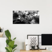 Wereldkaart wolken poster (Thuiskantoor)