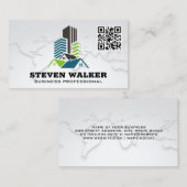 Wereldkaart | Woning commercieel vastgoed Visitekaartje (Voorkant / Achterkant)