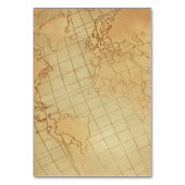 wereldkaart Zitplaatsen Tafel Kaart (Achterkant)