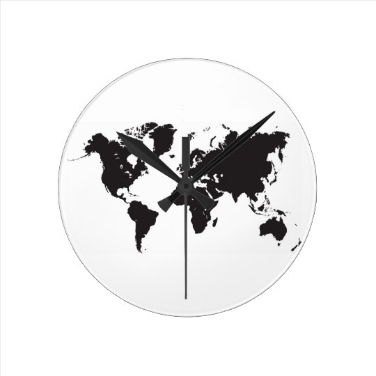 wereldkaart zwart-witte | Zazzle.nl