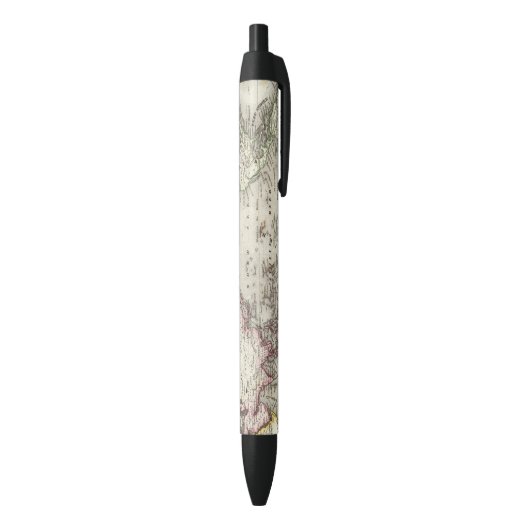 wereldkaart zwarte inkt pen (Achterkant (Verticaal))