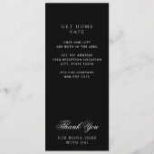 Wereldkaart zwarte witte bewerkbare kleuren menu (Achterkant)