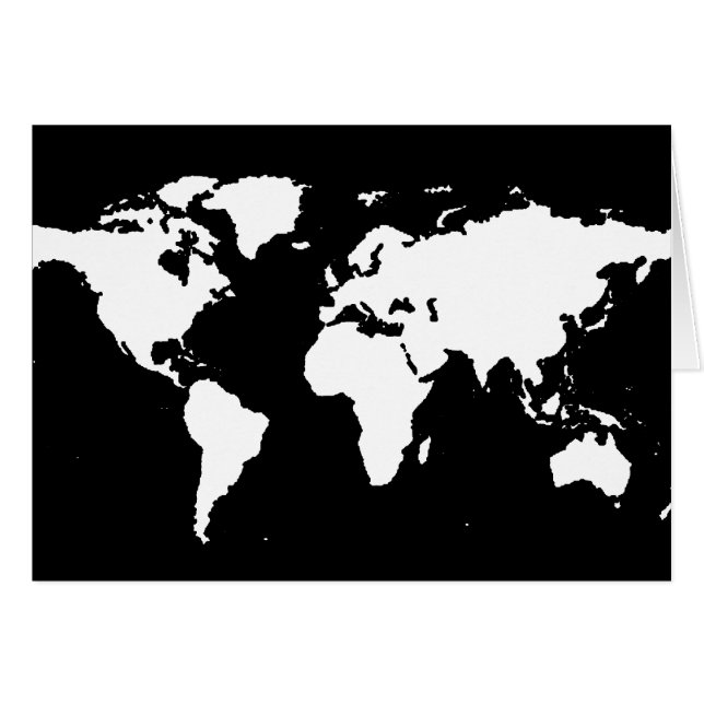 wereldkaarten ~ aanpasbare kleur (Voorkant Horizontaal)