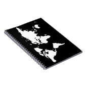 wereldkaarten ~ aanpasbare kleur notitieboek (Rechterzijde)