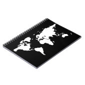 wereldkaarten ~ aanpasbare kleur notitieboek (Linkerzijde)