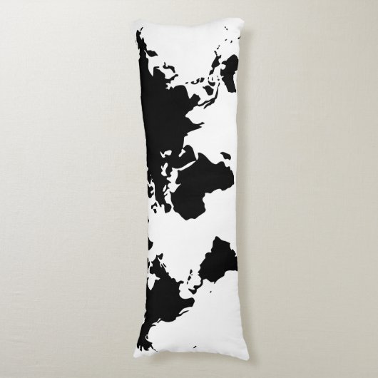 Wereldkaarten Body Pellow Lichaamskussen (Voorkant Verticaal)