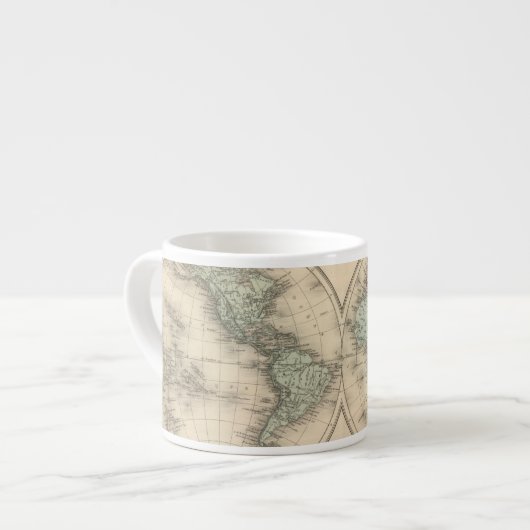 Wereldkaarten Espresso Kop (Links)