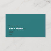 Wereldkaarten in turkooise visitekaartje (Voorkant)