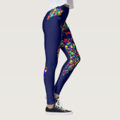 wereldkaarten polkas leggings (Rechts)